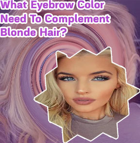 Blond eyebrows