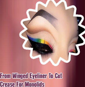 Cut crease eyeliner