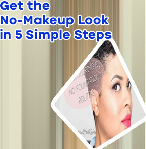 No foundation makeup look