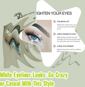 White eyeliner lower waterline