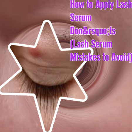 How to apply lash serum